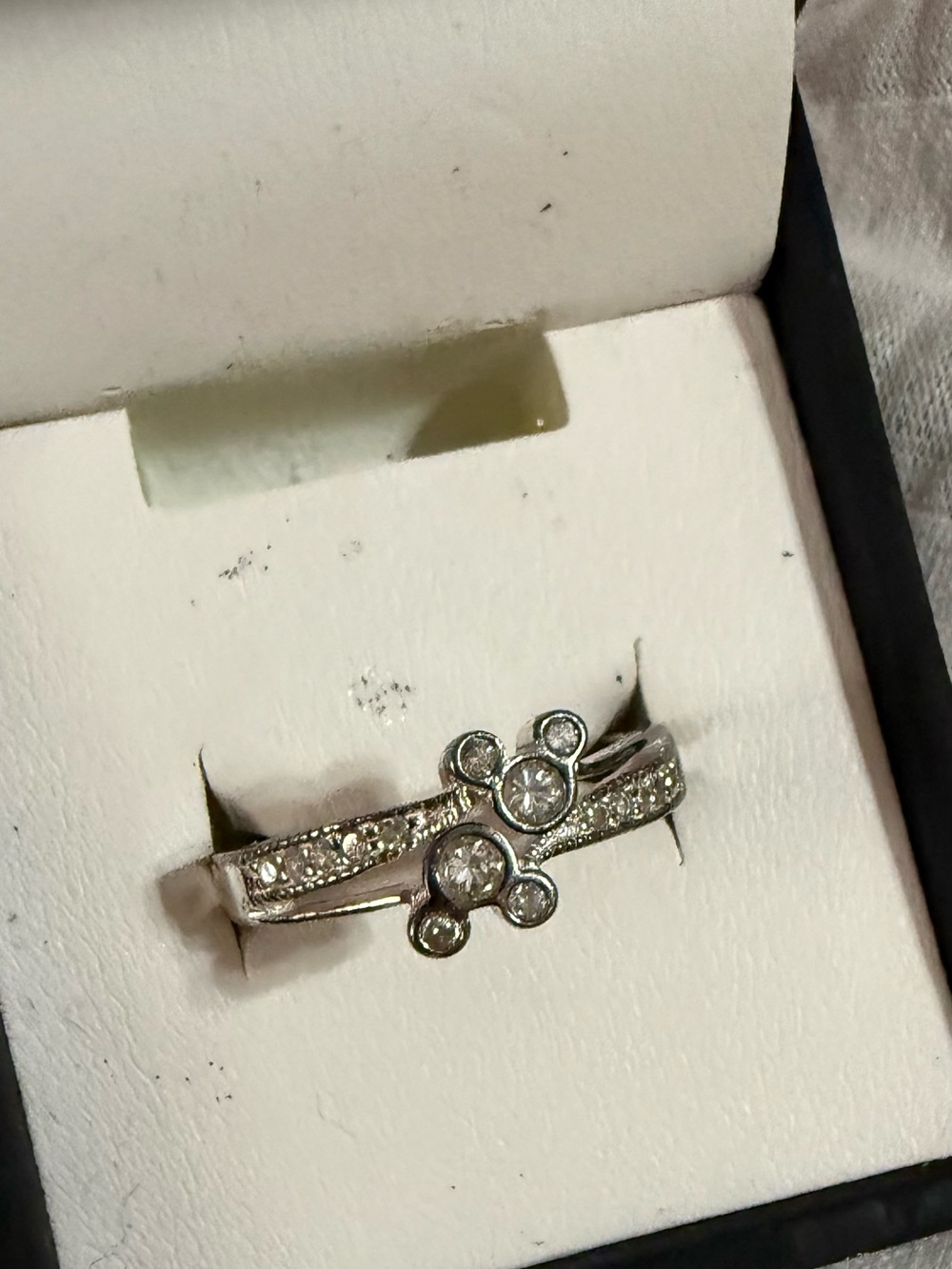 Vintage Disney “Siamese” Double Mickey Icon Ring